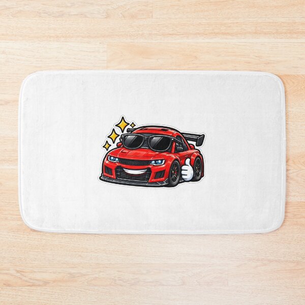 Item preview, Cool Red Sports Car with Sunglasses – Funny Car Enthusiast Design designed and sold by racenox.