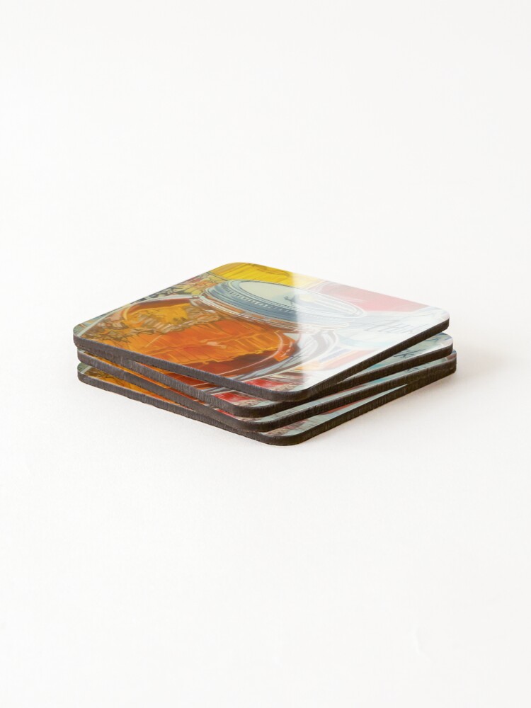 Thumbnail 4 of 5, Coasters (Set of 4), Janet Fish designed and sold by Rohyadalim.