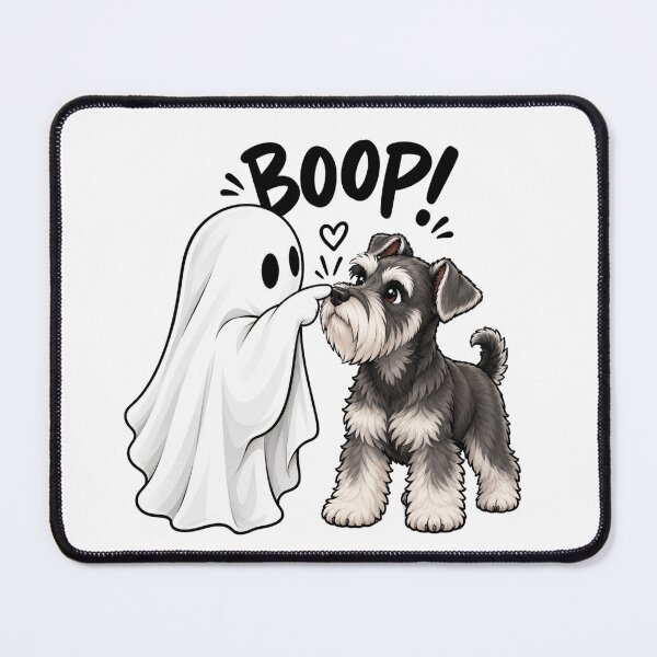 Item preview, Cute Ghost and Schnauzer Halloween designed and sold by anapldv.