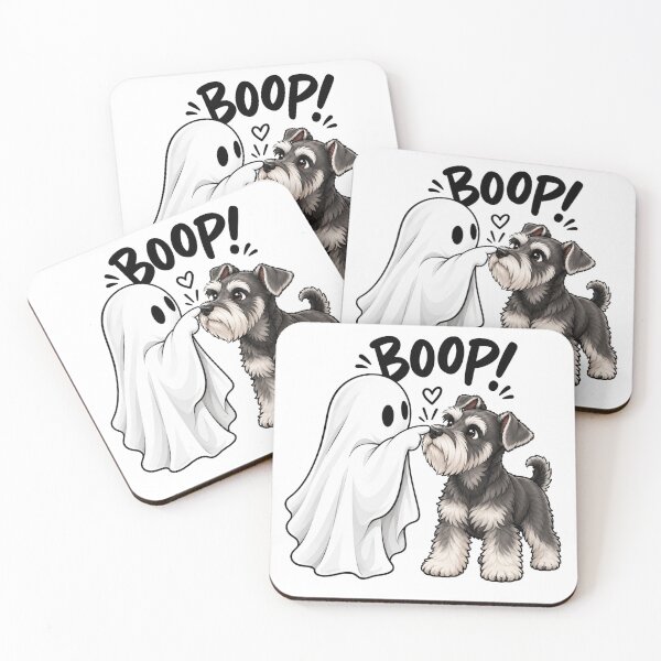 Item preview, Cute Ghost and Schnauzer Halloween designed and sold by anapldv.