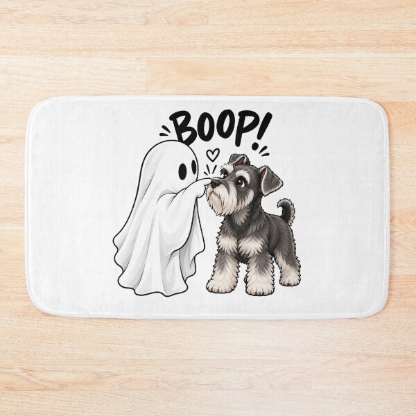 Item preview, Cute Ghost and Schnauzer Halloween designed and sold by anapldv.