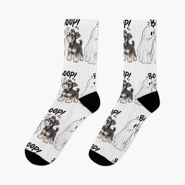 Item preview, Cute Ghost and Schnauzer Halloween designed and sold by anapldv.