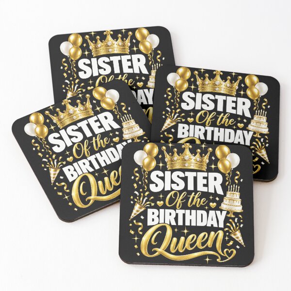 Item preview, Sister of the Birthday Queen Gold Party designed and sold by anapldv.