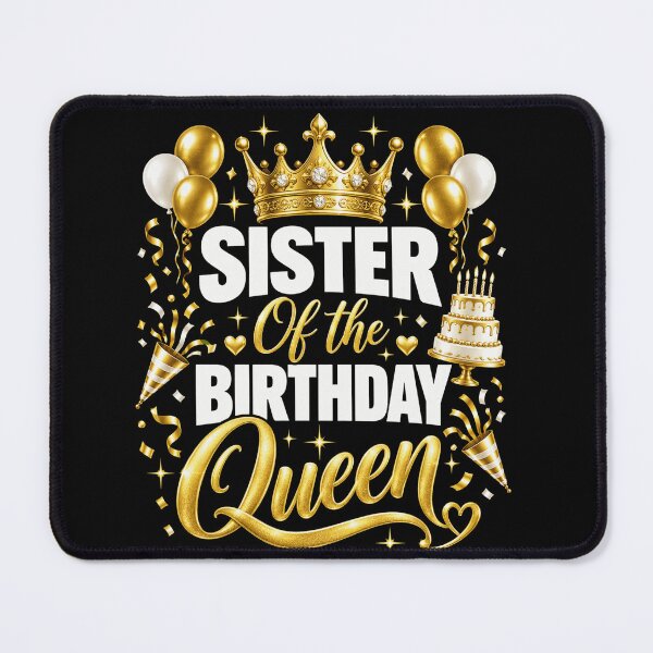 Item preview, Sister of the Birthday Queen Gold Party designed and sold by anapldv.