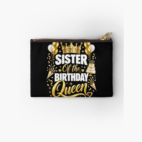 Item preview, Sister of the Birthday Queen Gold Party designed and sold by anapldv.