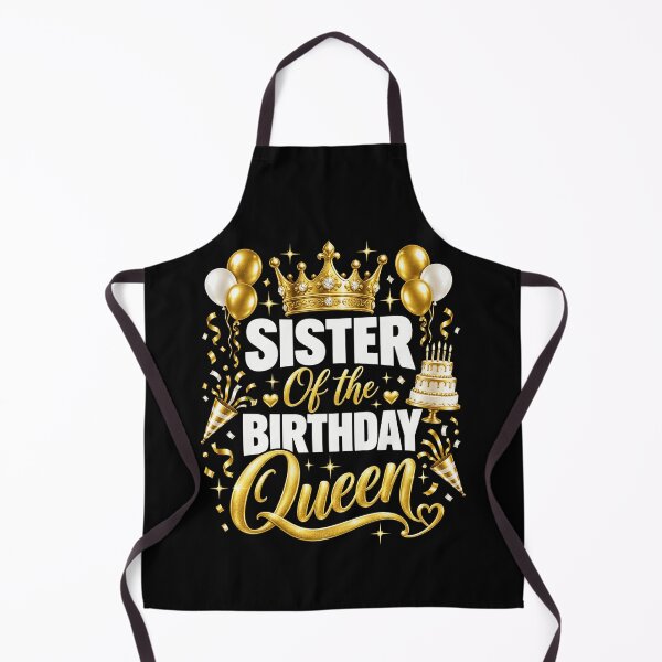 Item preview, Sister of the Birthday Queen Gold Party designed and sold by anapldv.