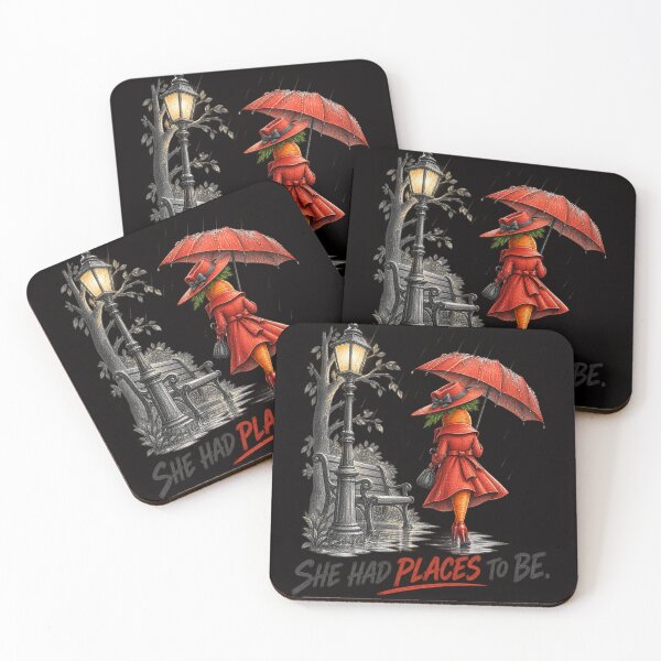Item preview, She Had Places to Be – Mysterious Carrot in the Rain designed and sold by Tadeusz1.