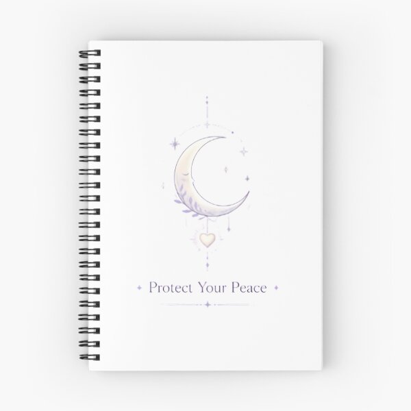 Item preview, Protect Your Peace Crescent Moon | Celestial Self Care Quote designed and sold by dreamz-world.