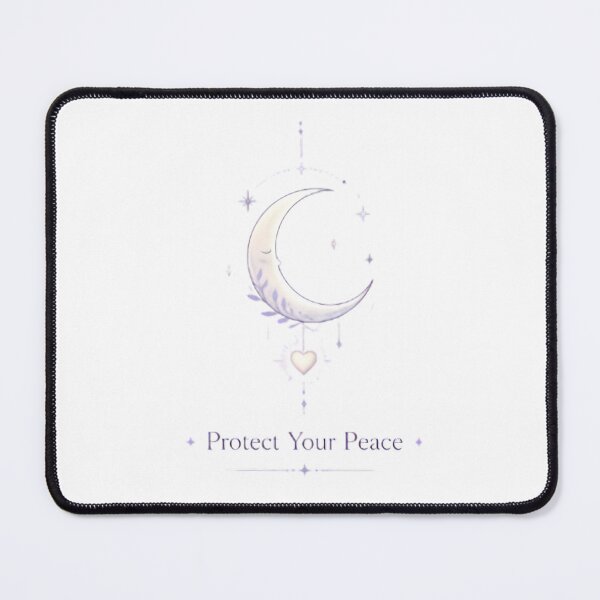 Item preview, Protect Your Peace Crescent Moon | Celestial Self Care Quote designed and sold by dreamz-world.