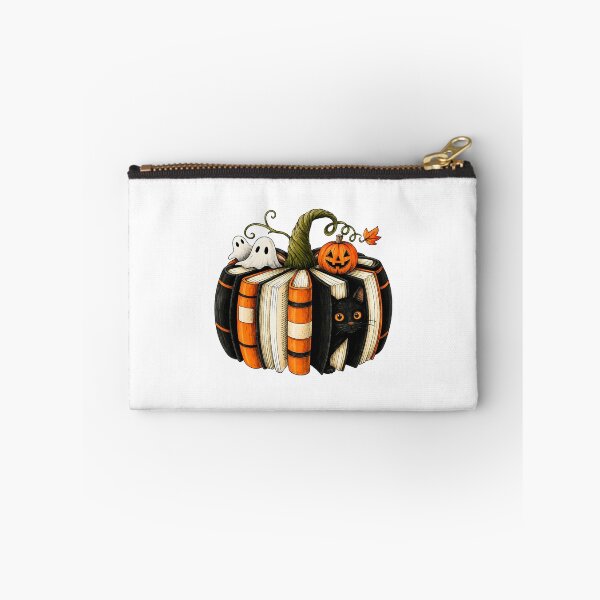 Item preview, Halloween Books Pumpkin Cat Ghost Librarian Reading designed and sold by thefirstbroo.