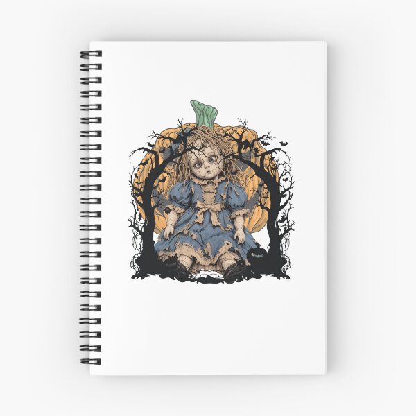 Item preview, Creepy Horror Doll in Pumpkin - Spooky Vintage Halloween Graphic designed and sold by Palette _Vibes.