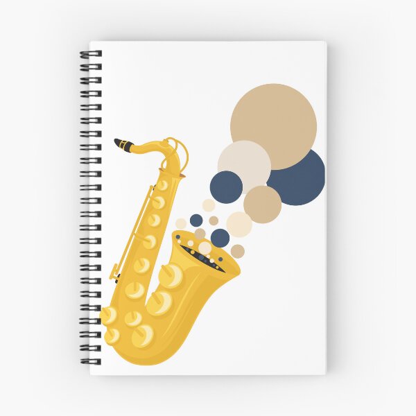 Item preview, Saxophone Sound Waves | Abstract Jazz Illustration | Bauhaus Inspired Music Print | Mid Century Modern Design designed and sold by Studio pod Burom.