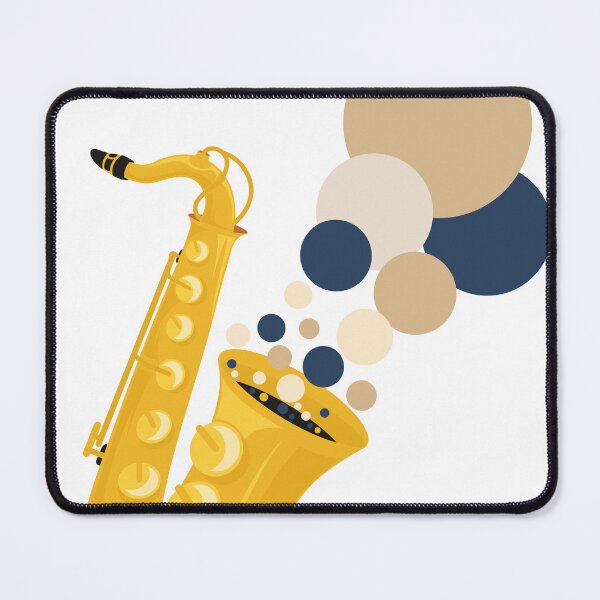 Item preview, Saxophone Sound Waves | Abstract Jazz Illustration | Bauhaus Inspired Music Print | Mid Century Modern Design designed and sold by Studio pod Burom.