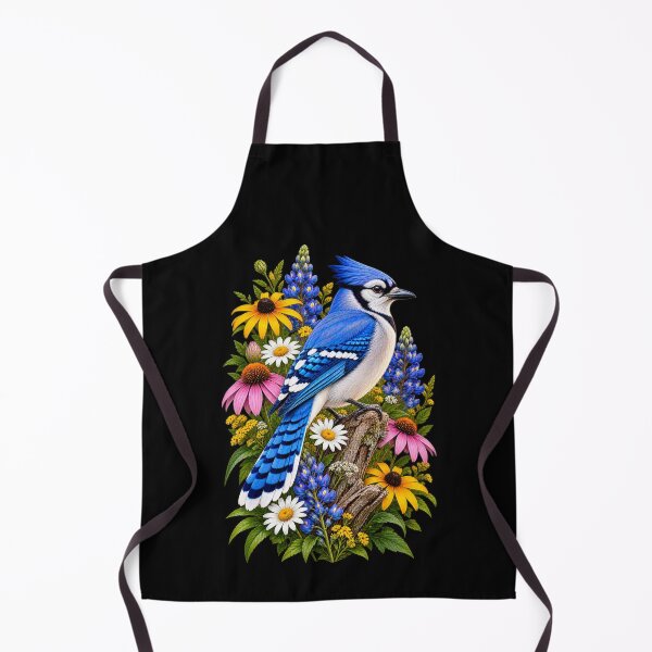 Item preview, Blue Jay Surrounded by Wildflowers designed and sold by RockitBaby.