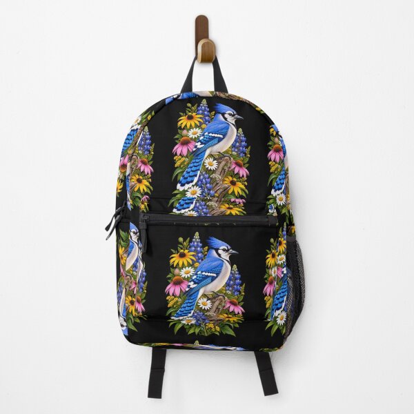 Item preview, Blue Jay Surrounded by Wildflowers designed and sold by RockitBaby.