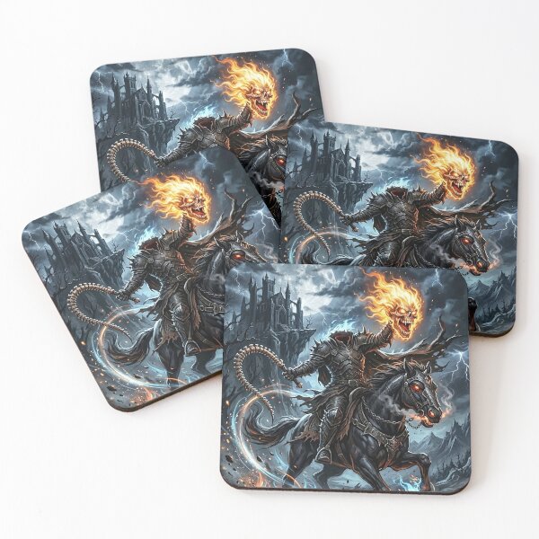 Item preview, Headless Horseman Riding at Midnight - Fantasy Art designed and sold by Lucid Dream Pixel.