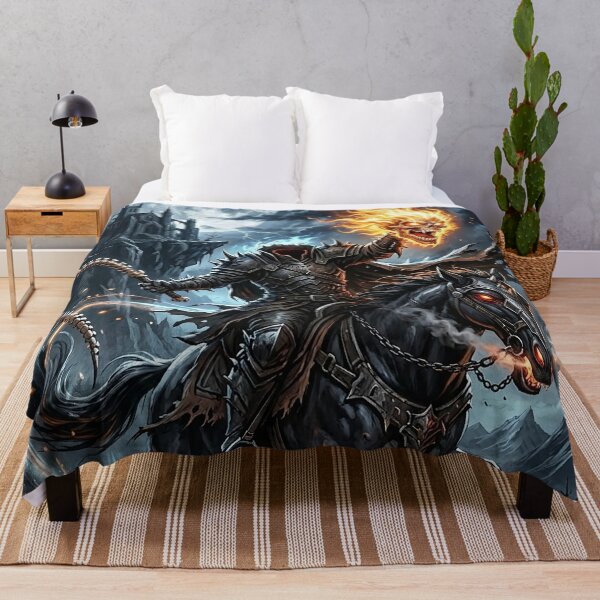 Item preview, Headless Horseman Riding at Midnight - Fantasy Art designed and sold by Lucid Dream Pixel.