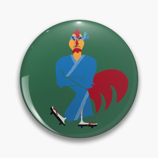 Item preview, Japanese chef rooster in Blue designed and sold by UVAART.