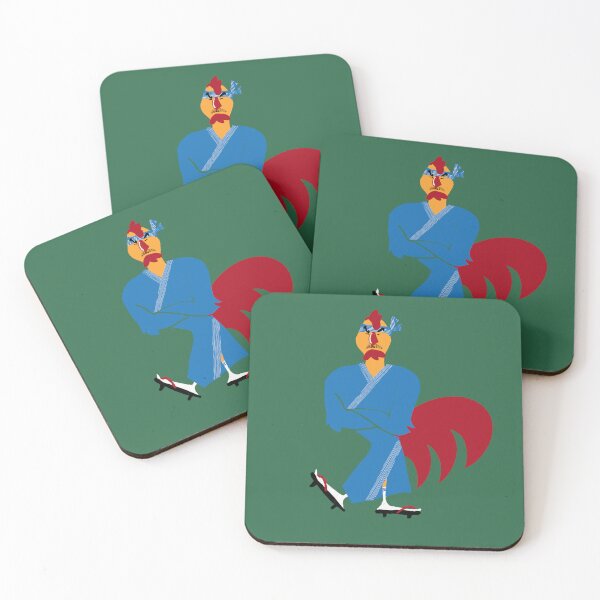 Item preview, Japanese chef rooster in Blue designed and sold by UVAART.