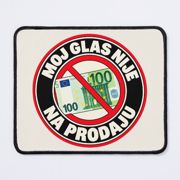 Item preview, ⭐ MY VOTE IS NOT FOR SALE ⭐ - EUR - EURO - MONTENEGRIN - MOJ GLAS NIJE NA PRODAJU designed and sold by WheelieGdArt.