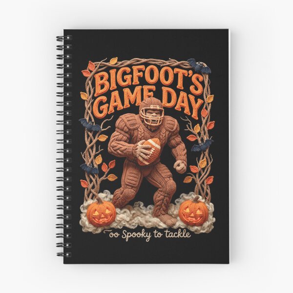 Item preview, Crochet Bigfoot Football Halloween, Faux Tattoo Patchwork Game Day Design designed and sold by NADIASHOP86.