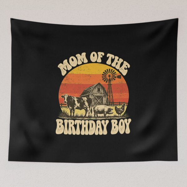 Item preview, Farm Birthday Boy Vintage Barn Scene designed and sold by anapldv.