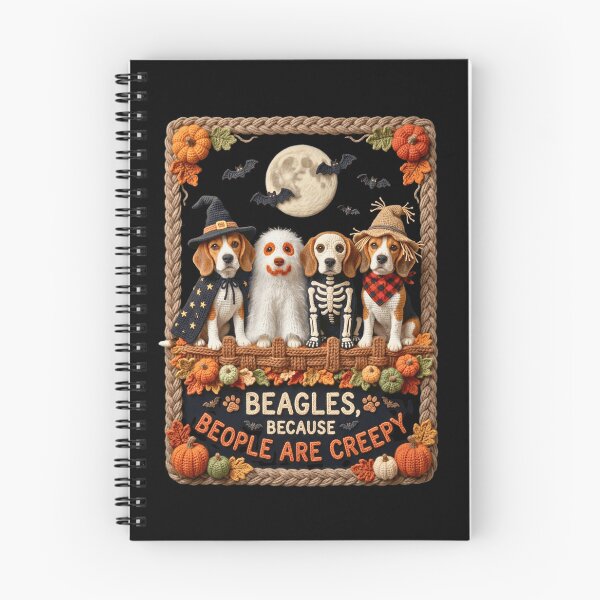 Item preview, Patchwork Beagle Costume Crew, Crochet Ghost Dogs, Faux Tattoo Halloween Art designed and sold by NADIASHOP86.