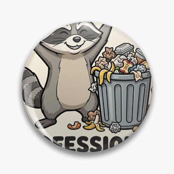 Item preview, Professional Trash Panda Funny Raccoon Sticker designed and sold by WhaleStore.