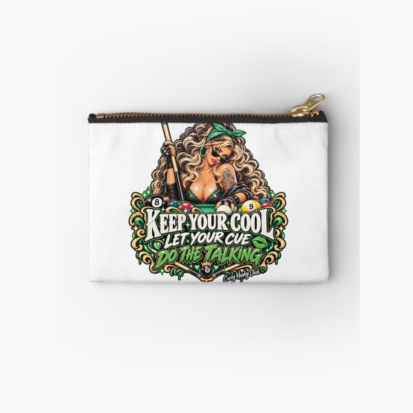 Item preview, Keep your cool let your cue do the talking | Blonde Women's Pool Player Design designed and sold by Crazyhuskychick.