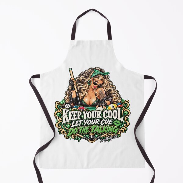 Item preview, Keep your cool let your cue do the talking | Blonde Women's Pool Player Design designed and sold by Crazyhuskychick.