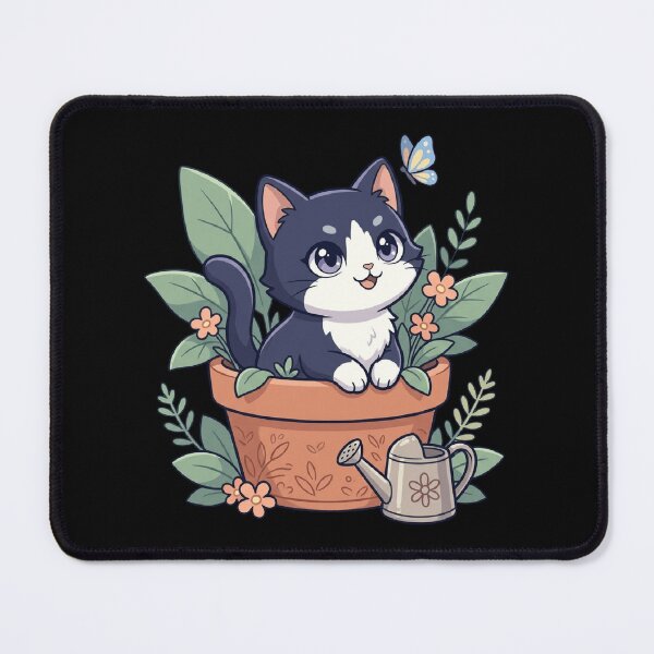 Item preview, Cat in Flower Pot Plant Parent Botanical Cute Kitty designed and sold by mood-draftsman.