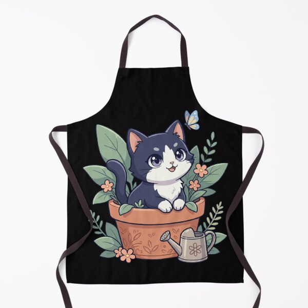 Item preview, Cat in Flower Pot Plant Parent Botanical Cute Kitty  designed and sold by mood-draftsman.