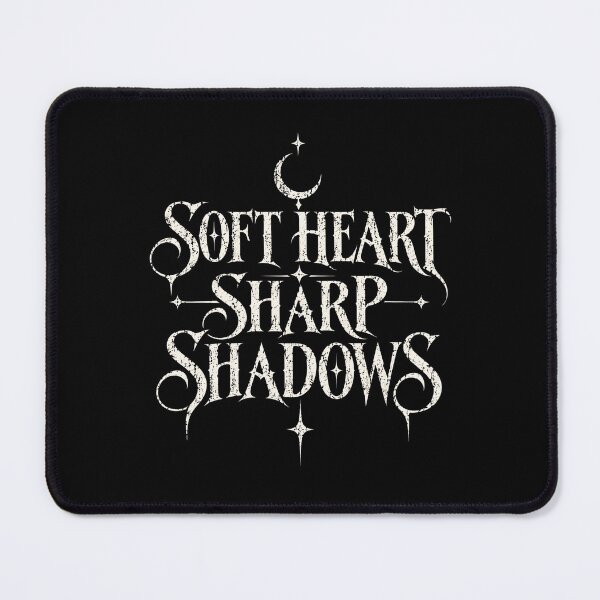 Item preview, Soft Heart Sharp Shadows Gothic Typography designed and sold by TheInkRaven.