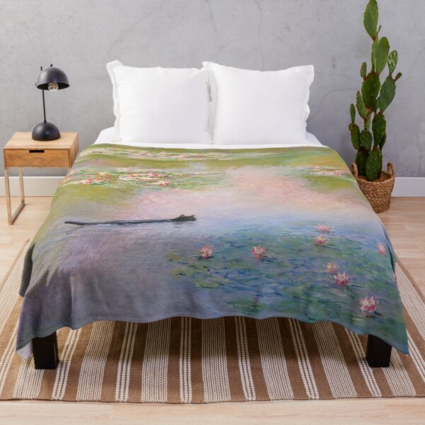 Item preview, Monet Water Lilies Black Cat Swimming Painting Parody designed and sold by artswag.