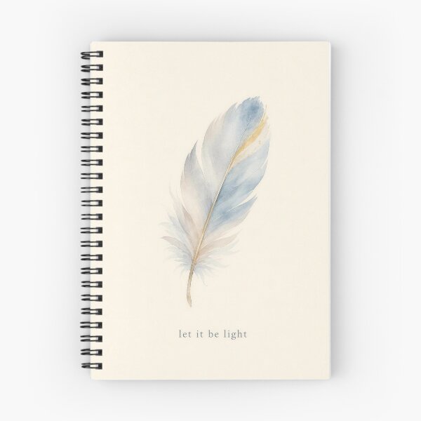 Item preview, Let It Be Light Feather Illustration | Mental Health Wall Art designed and sold by FixationStudio.