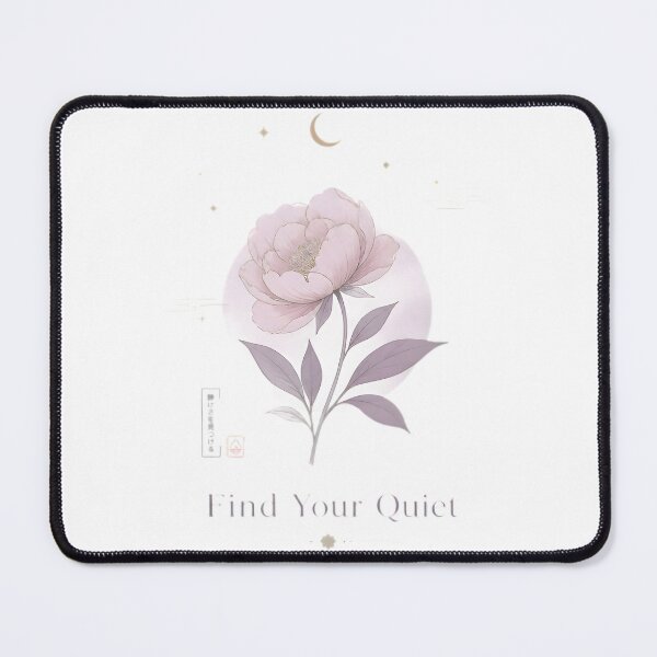 Item preview, Redbubble Title Find Your Quiet Floral Moon | Soft Botanical Self Care Quote designed and sold by dreamz-world.