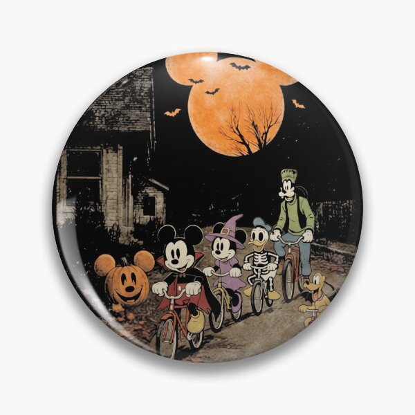Item preview, Vintage Cartoon Friends Halloween Bicycle Ride designed and sold by Shoaibstudio.