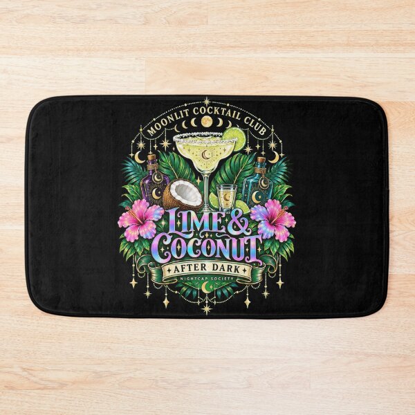 Aperçu de l'œuvre Club de cocktails Moonlit Lime & Coconut créée et vendue par anapldv.
