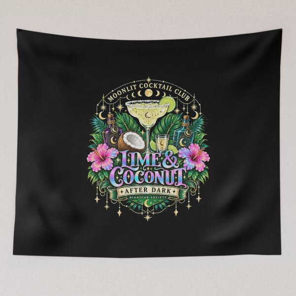 Item preview, Moonlit Lime & Coconut Cocktail Club designed and sold by anapldv.