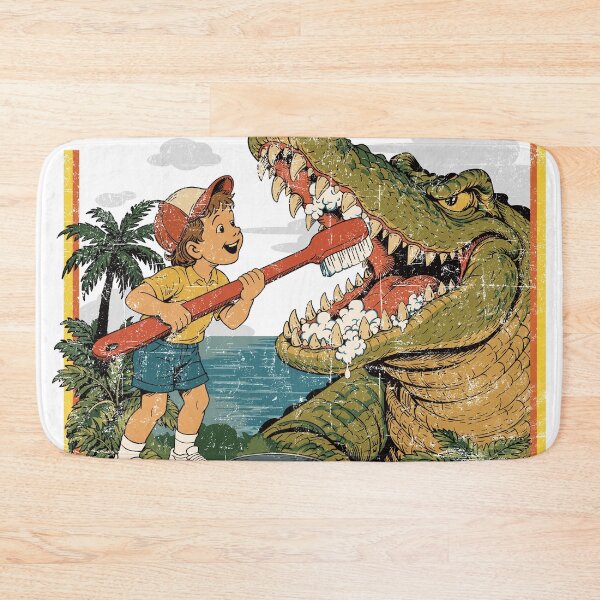 Item preview, Funny Crocodile Dental Hygiene designed and sold by Moody Critters.