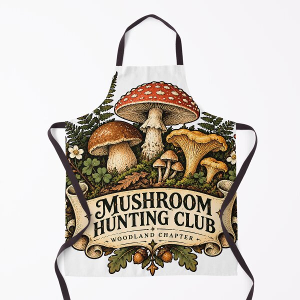 Item preview, Vintage Mushroom Hunting Club designed and sold by MysticCanvasAi.