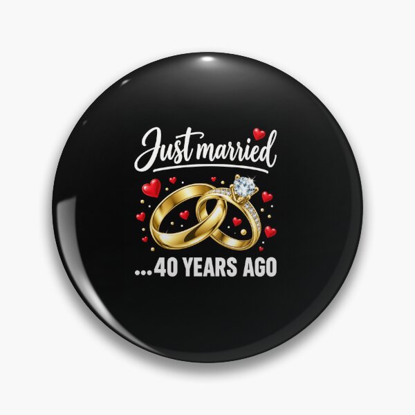 Item preview, 40th Wedding Anniversary Just Married 40 Years Ago designed and sold by anapldv.