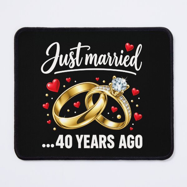 Item preview, 40th Wedding Anniversary Just Married 40 Years Ago designed and sold by anapldv.