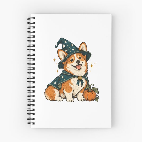 Item preview, Corgi Wizard with Pumpkin - Cute Halloween Dog designed and sold by cybersilverhand.
