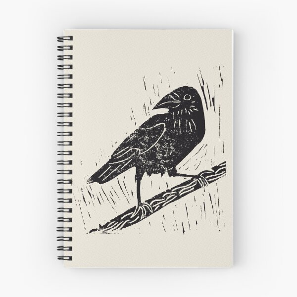 Item preview, Linoprint of a Crow designed and sold by ChloeHaumea.