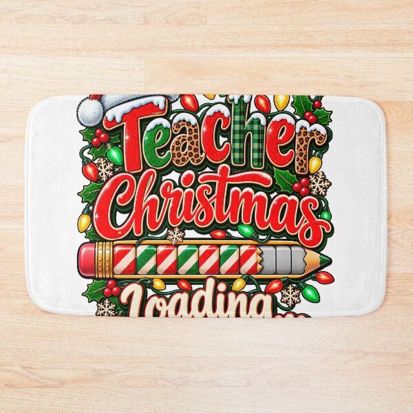 Item preview, Teacher Christmas Loading Candy Cane Pencil Teacher Humor designed and sold by 198tees.