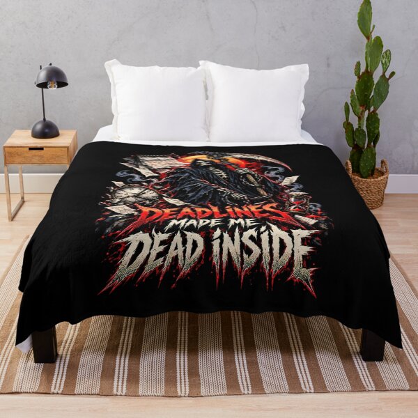 Item preview, Deadlines Made Me Dead Inside Reaper Metal  designed and sold by Tong4130.