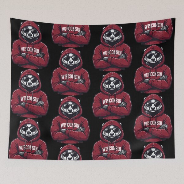 Item preview, Wisconsin Badger Sunglasses State Pride Fan designed and sold by Glow-Paw-Studio.