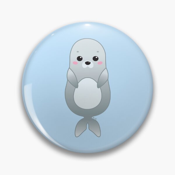 Item preview, Cute Pastel Baby Seal - Kawaii Chibi illustration designed and sold by Agamaji.