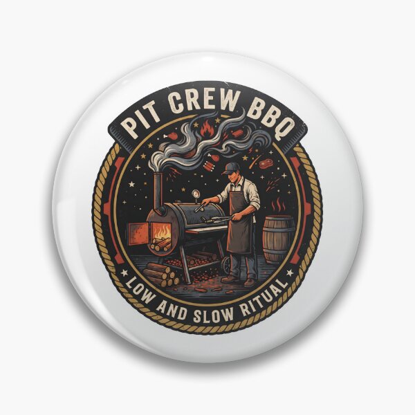 Item preview, Pit Crew BBQ - Low and Slow Ritual Smoker Legend designed and sold by MyHappyArtShop.